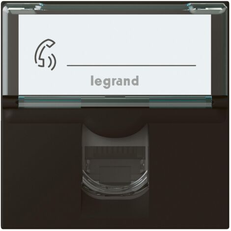 Prise RJ45 catégorie6 FTP 2 modules Mosaic - Noir mat - 079165L - Legrand