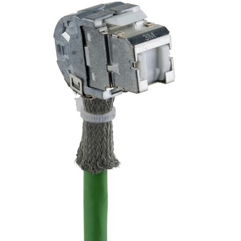 Prise RJ45 complète cat 6a – Noyaux blindés STP 3 entrées – Lot de 8 – 3m pour applications sur paires torsadées