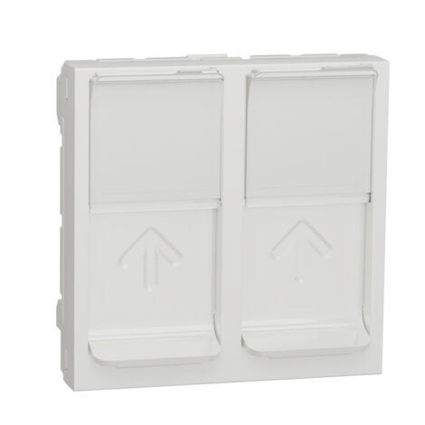 prise rj45 - double - s-one - 2 modules - blanc - schneider unica nu942018