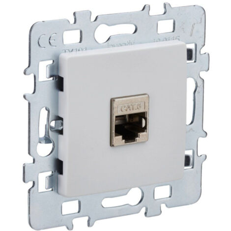 Prise RJ45 Encastrable Di-Line - Blanc - INVENTIV'