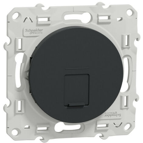 Prise RJ45 grade 3 cat.6 STP anthracite Schneider Odace