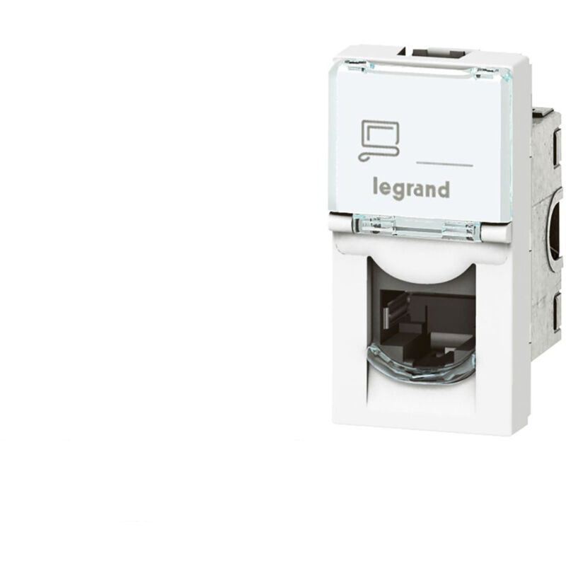 Prise RJ45 cat.6 ftp 1 module Legrand Mosaic composable Prise RJ45 cat.6 ftp 1 module Legrand Mosaic composable