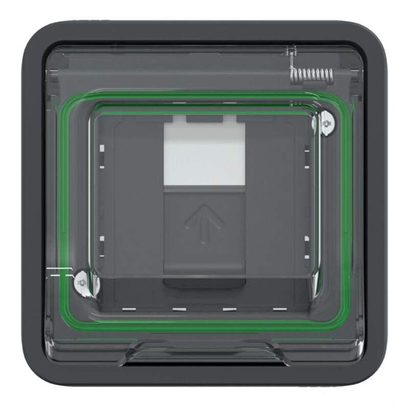 Mureva styl - prise RJ45 cat 6A blindé stp ftp - composable - IP55 IK07 - gris Schneider Electric