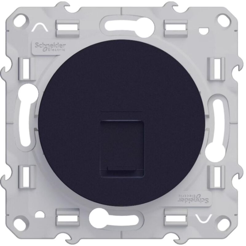 Prise rj45 Odace, anthracite - Schneider Electric