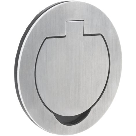 Prise ronde 16A 2p + t IP55 alu brossé – Installation rapide – Pour espaces commerciaux et extérieurs – Résistante à l'humidité – Protec