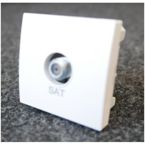 Prise satellite F blanc polaire mécanisme 45x45mm sans support ni plaque ALTIRA