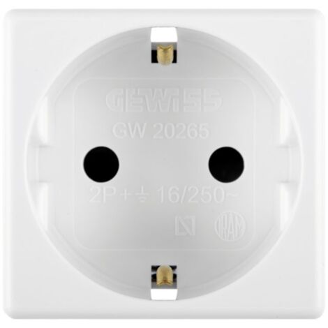 Prise schuko 2 pôles + terre 16A GW20265 de Gewiss