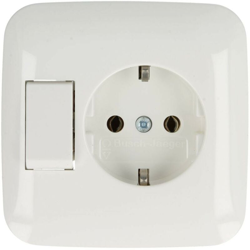 Prise schuko® avec interrupteur Busch-balance® si
