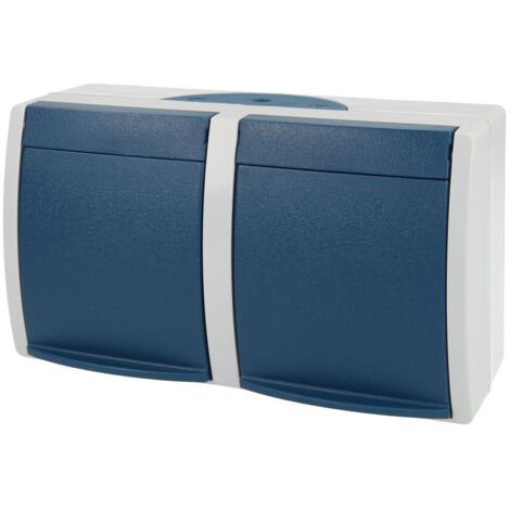 Prise SCHUKO® avec sécurité enfants et clapets double horizontal ocean®
