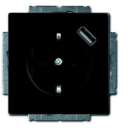 Prise SCHUKO USB Noir mat 2CKA002011A6183 ABB BJE516462