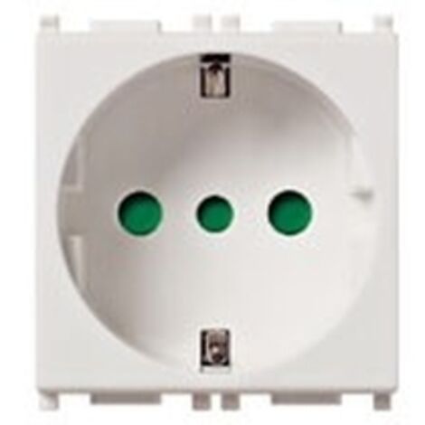Prise Sicury 2P+T 16A P30 Blanc Mat