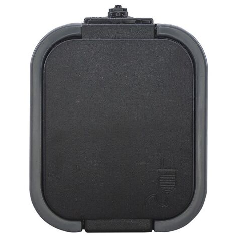 Prise simple B2 N/TZ/U IP54 Gris/Noir - E+9001581