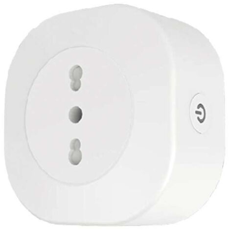 Prise simple V-TAC pour Schuko Blanc Compatible avec Google Assistant et Amazon Alexa