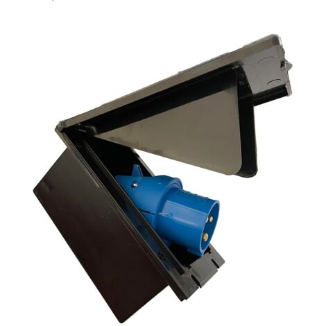 Prise, Socle mâle encastrable CEE P17 DECMO Coloris - Noir