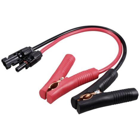 Prise solaire sur borne de batterie longueur de câble 300 mm TC-12195648 noir, rouge TRU COMPONENTS Contenu: 2 pc(s) V160953