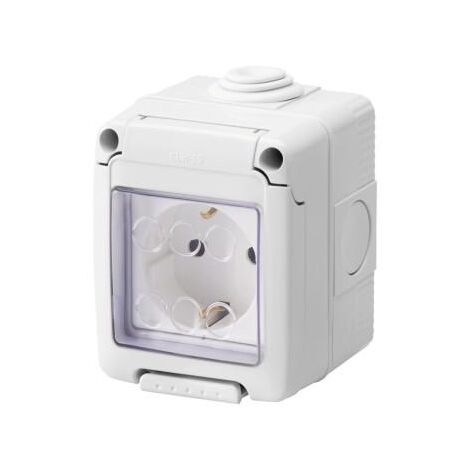 Prise Standard Allemande 2P+T 16A ETANCHE GEWISS GW27844