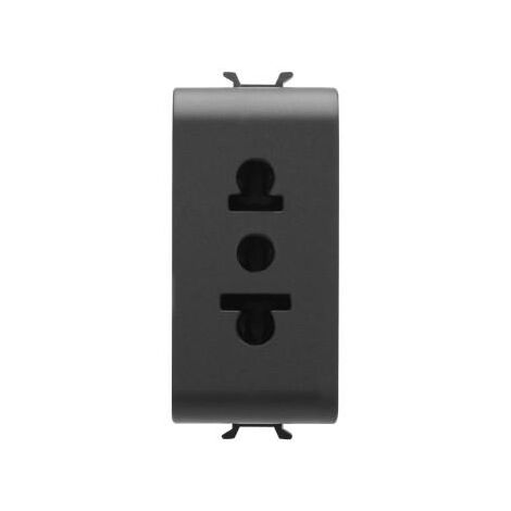 PRISE ST.EUROAMERICAIN 2P+T NOIR GEWISS GW12288