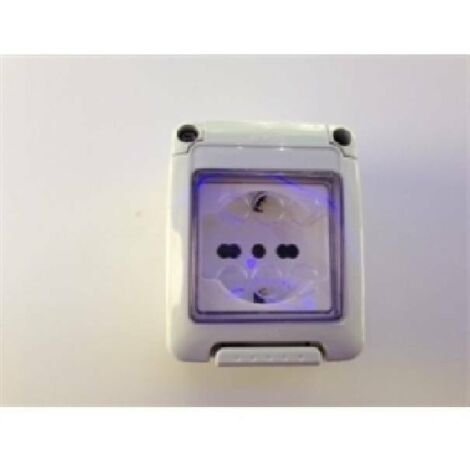 PRISE ST.ITA./ALL.2P+T 16A BIV.ETANCHE GEWISS GW27842