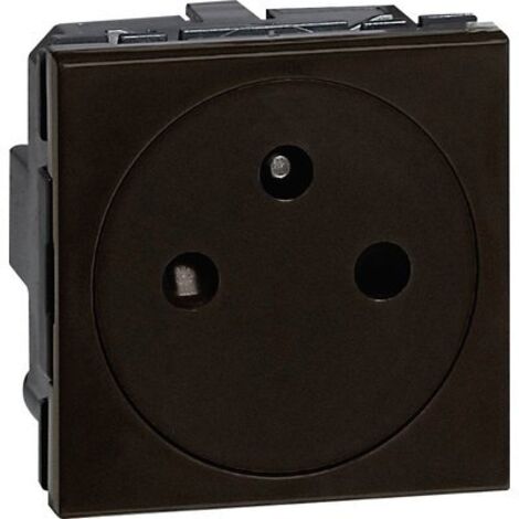 Prise Surf 2 Mod 2P+T Noir Mat