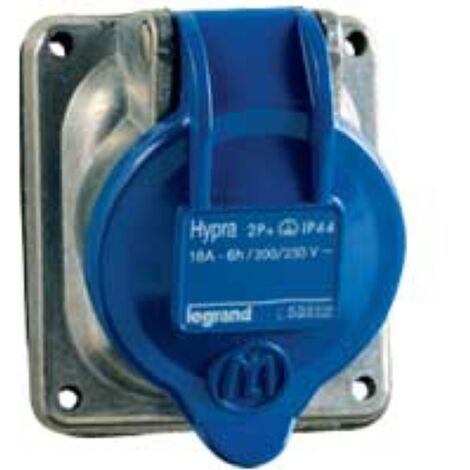 prise tableau 16 ampères 3p+n+t ip44 bleu - legrand hypra 052034