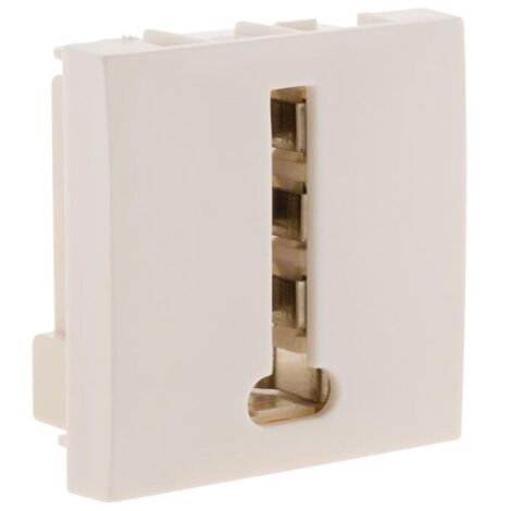 Prise téléphone 8 plots moteur seul blanc - Simplea - Zenitech