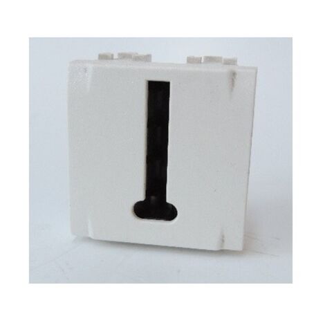 Prise téléphone en T Livinglight - Blanc - 2 modules BTICINO N4240
