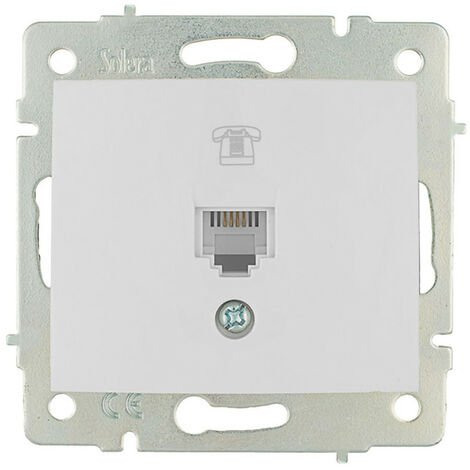 Prise Telephone Rj11 A Encastrer S.europa Solera Erp84