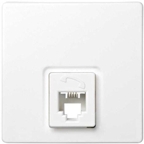 Prise Téléphonique avec 4 contacts SIMON 73 LOFT 73480-60 Blanc