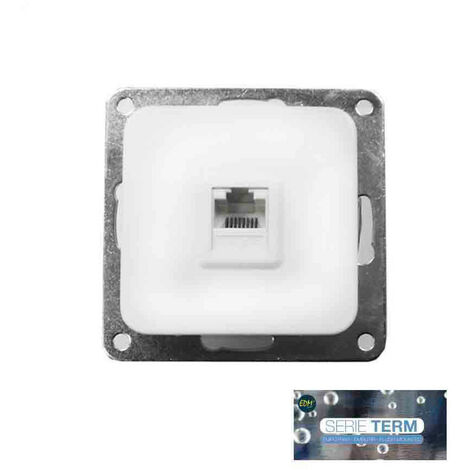 Prise téléphonique encastrée RJ11 Terme série EDM Blister