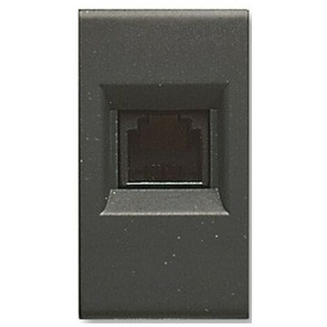 Prise Téléphonique RJ11 pour la série civile Ave Noir Système d'45 45324