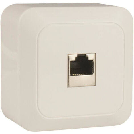 Prise téléphonique RJ45 en saillie Celesta - Blanc - Dio