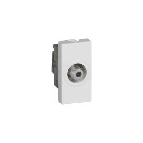 Prise télévision 1 module - Type F - Mosaic - Blanc - 078790 - Legrand