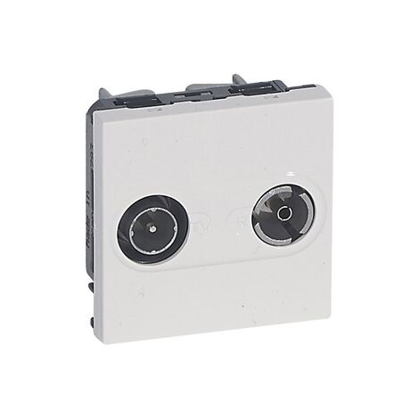 Fiche femelle + mâle télévision coaxiale - 9,52mm - particulier