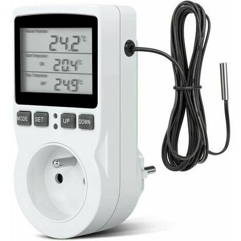 Thermostat numérique universel Chronothermostat à 2 fils - Cablematic