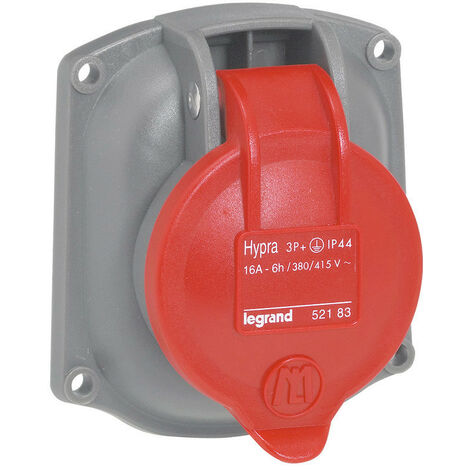 Prise transfert direct Hypra 32A pour remplacement Martin Lunel 32A 3P+T 380V à 415V plastique (052883)