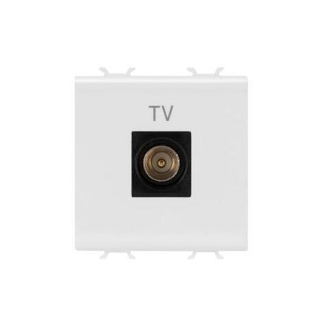 PRISE TV 2M DIR.CONN.MALE.9,5MM BLANC GEWISS GW10367