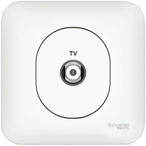 Prise TV - blanc - Ovalis - Schneider