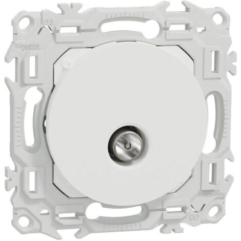 Prise TV blanche Odace (S920445)
