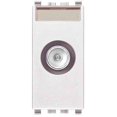 Prise TV et Sat Vimar Eikon traversant blanc 20300.10.B