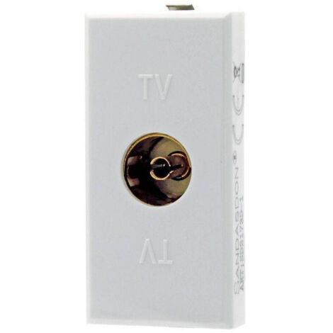 Prise Tv Femelle Blanche Compatible Bticino Axolute