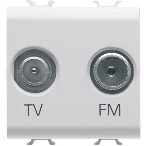 PRISE TV+FM 2M BLANC SAT. GEWISS GW15381