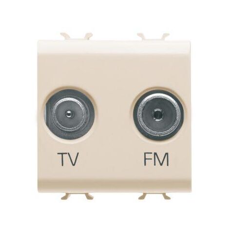 PRISE TV+FM 2M IVOIRE GEWISS GW11381