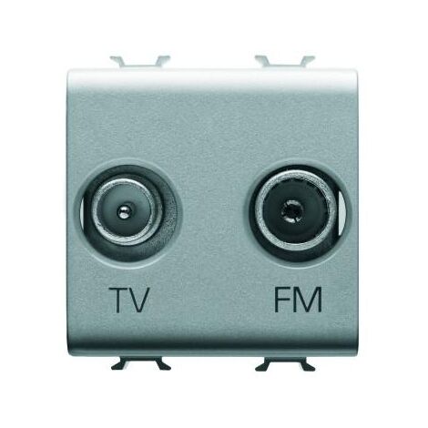 PRISE TV+FM 2M TITANE GEWISS GW14381