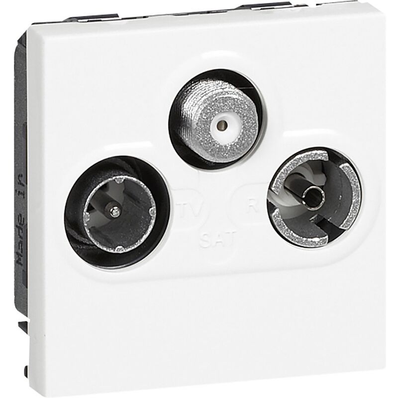 Prise Tv/rd/sat Mosaïc Legrand 2 Modules - Blanc 078786