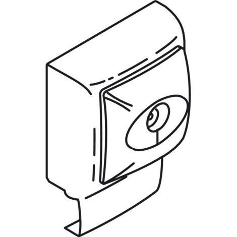 Prise TV male blanc cadre saillie pour moulure Keva hauteur 15mm Planet Wattohm