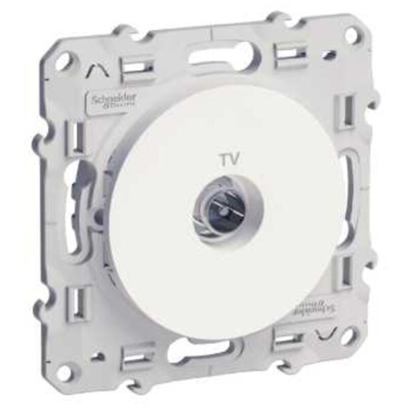 Schneider Electric - schneider odace prise tv aluminium - S530445