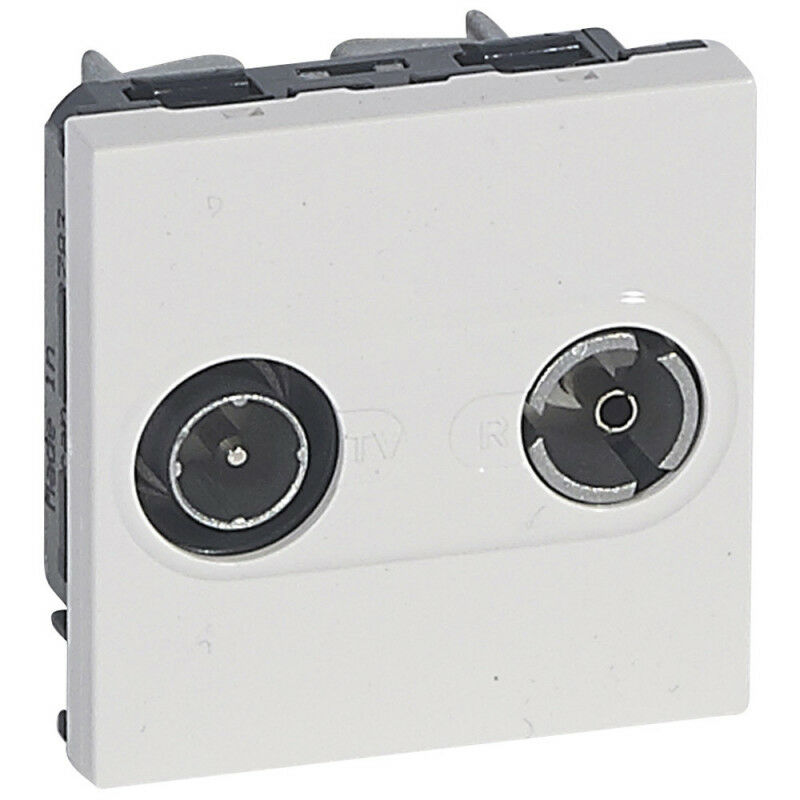 Legrand - Prise tv r Mosaic 2 modules pour maintenance d'installation blanc (078783)