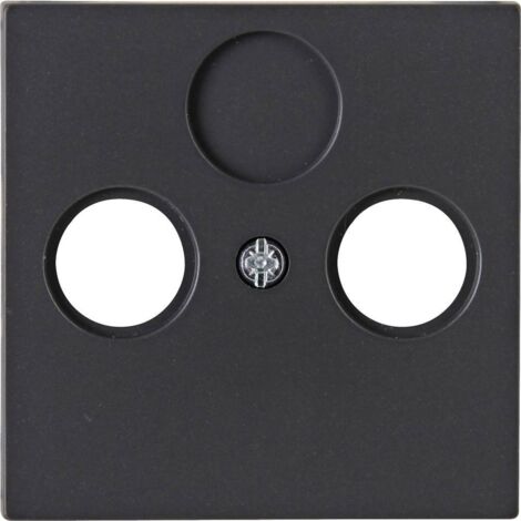 Prise TV, radio 1 pièce ATHENIS Kopp ATHENIS 373515187 Cache anthracite 1 pc(s)