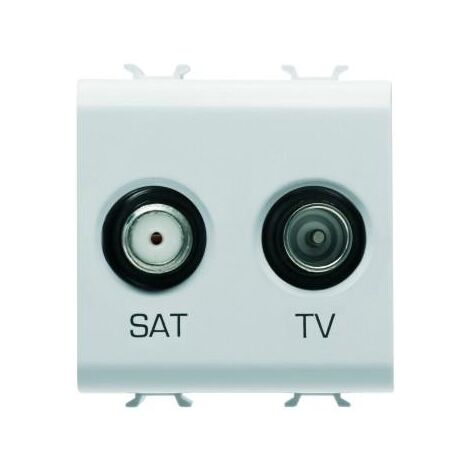 PRISE TV+SAT 2M BLANC GEWISS GW10383
