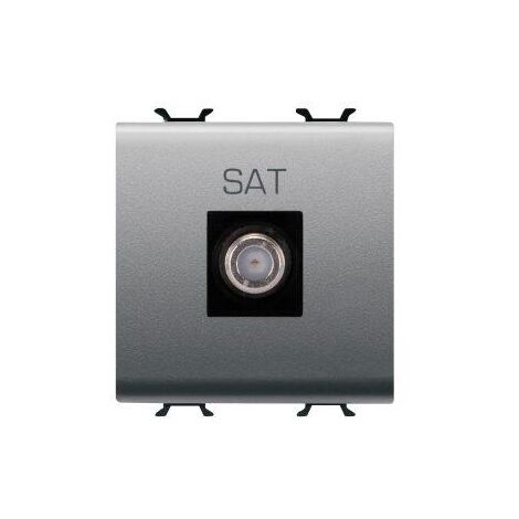 PRISE TV/SAT 2M DIRECTE C.F-FEMM.TITANE GEWISS GW14377